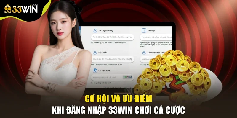 Cơ hội và ưu điểm khi đăng nhập 33win chơi cá cược