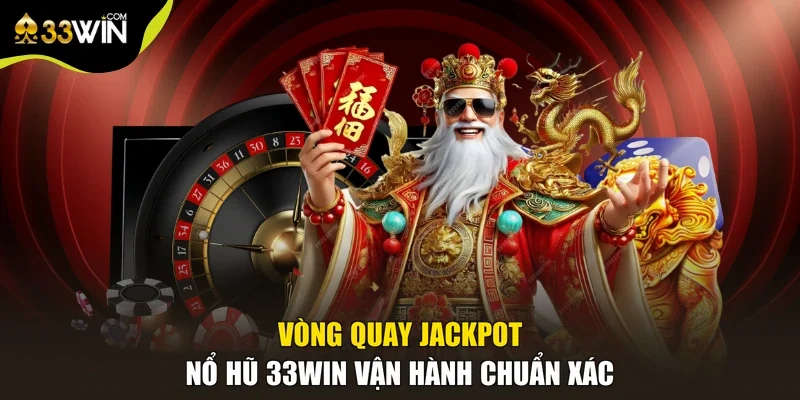 Vòng quay jackpot nổ hũ 33win vận hành chuẩn xác